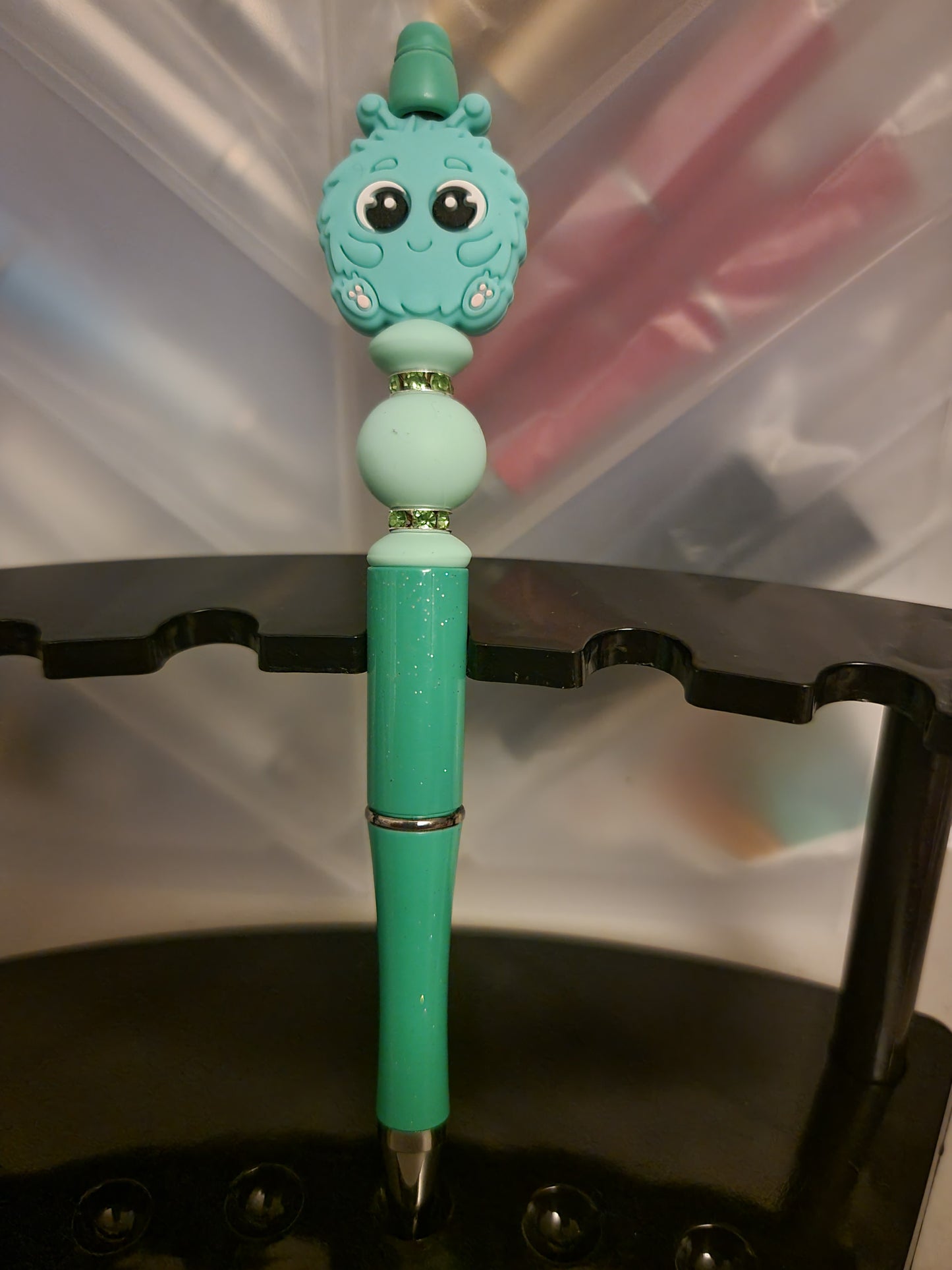 Teal Monster Pen