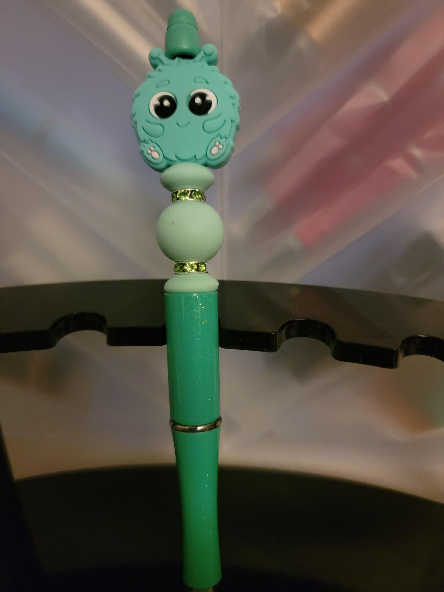 Teal Monster Pen