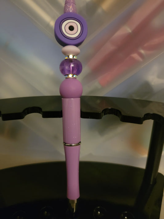 Purple Evil Eye Pen