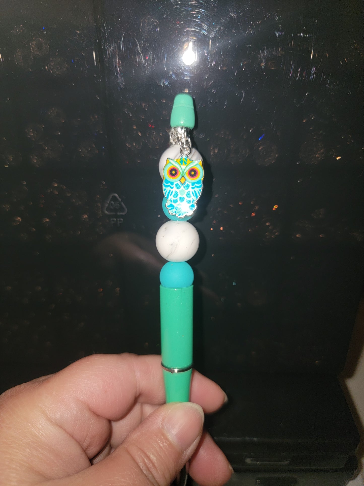 Teal Owl Pen