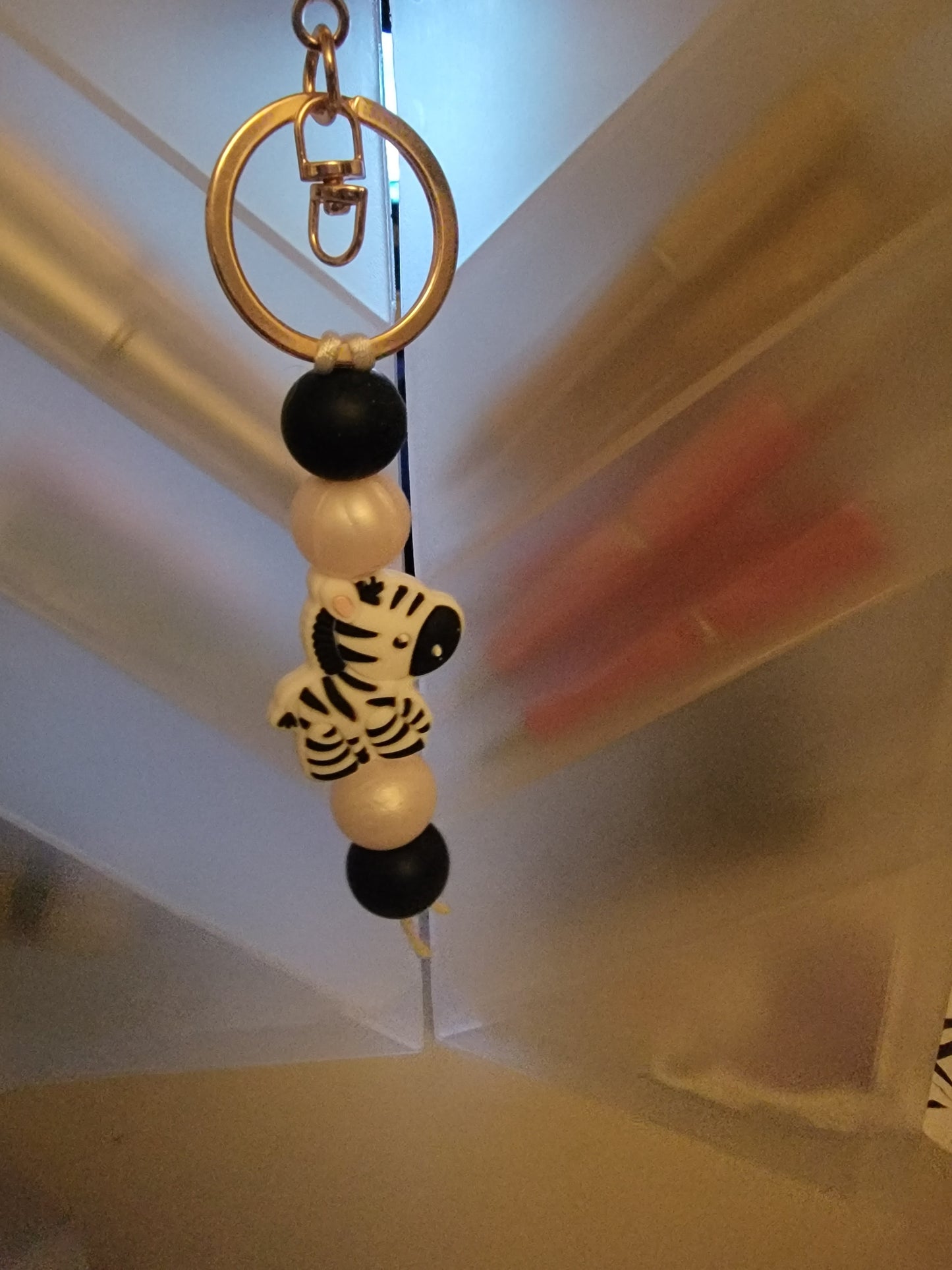 Zebra Keychain