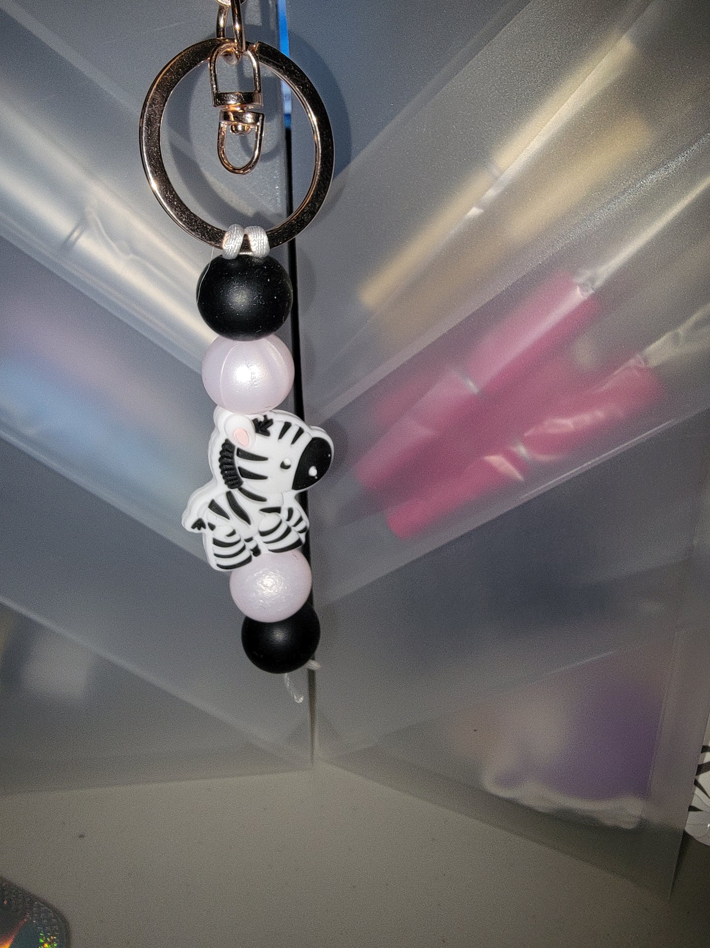 Zebra Keychain