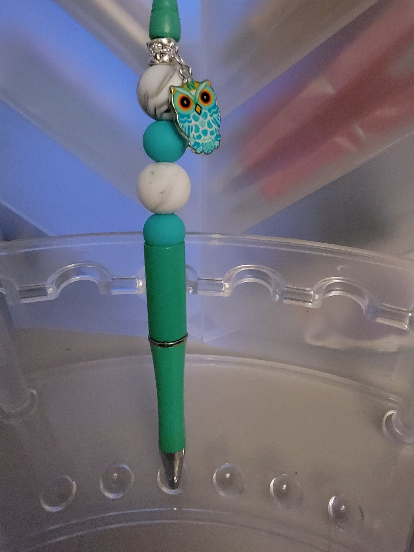 Teal Owl Pen