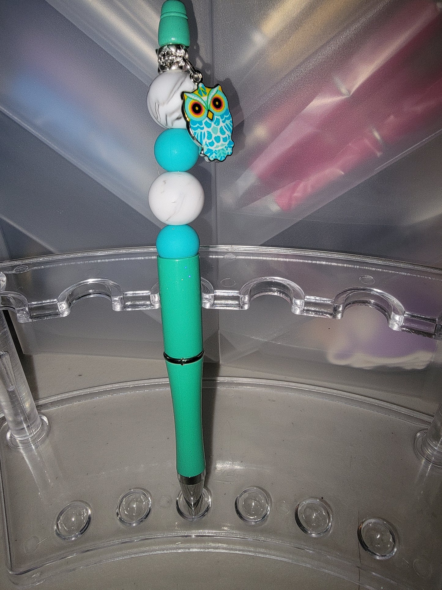 Teal Owl Pen