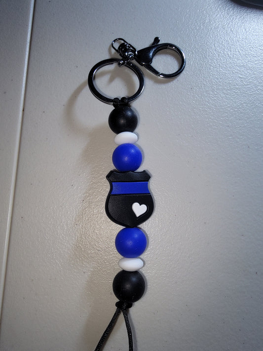 Back the Blue Keychain