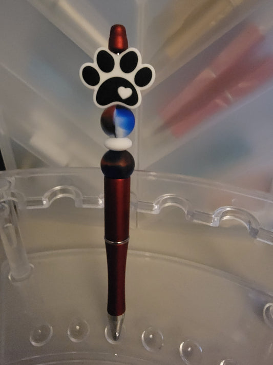 Bold and Beautiful Paw Print Pen