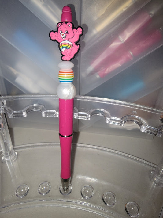 Pink Rainbow Bear Pen